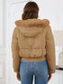 'Celandine' Hooded Cropped Coat - Celes Fashion